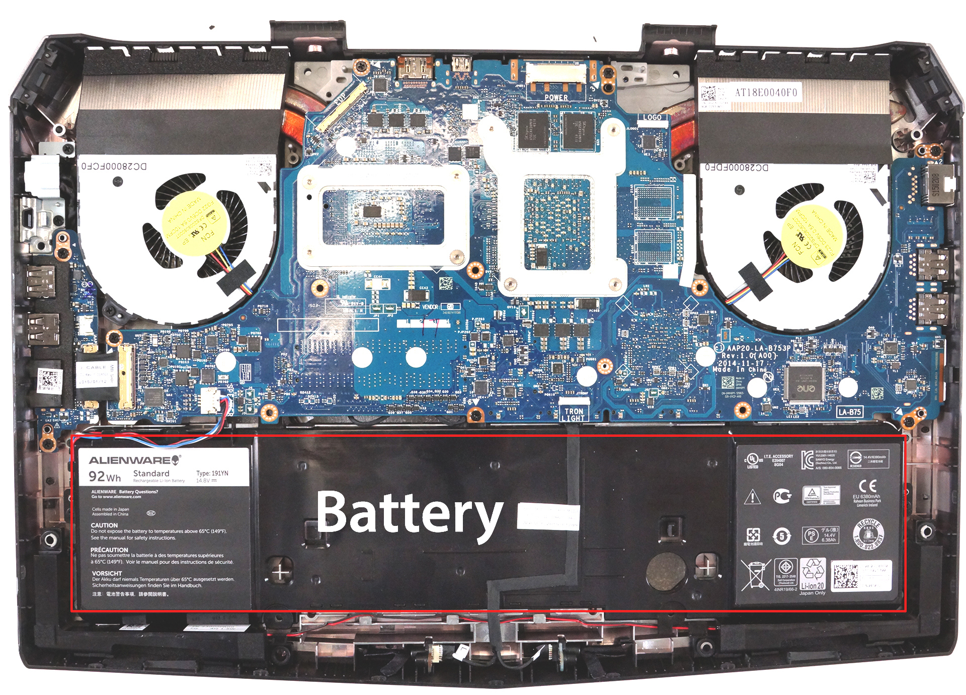 How to replace and fix Dell ALIENWARE x15 R1 R2 LCD Rear Top Lid Back Cover A case 0KXJ52 (Alienware 15 (R2, Late 2015))